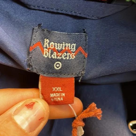 NWT Rowing Blazers for Target Men’s Rose print fleece zip up jacket in a XXL. - Picture 12 of 13